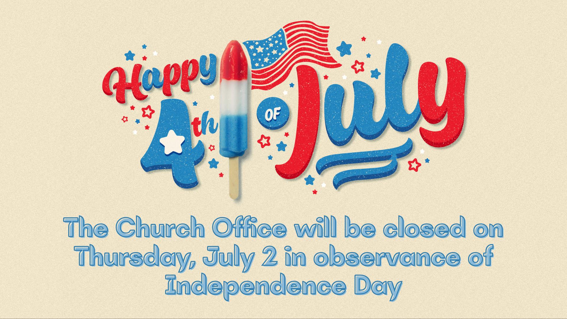 July 4 Closure image