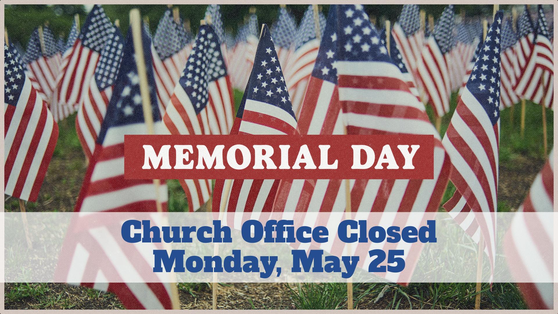 Memorial Day Closure image