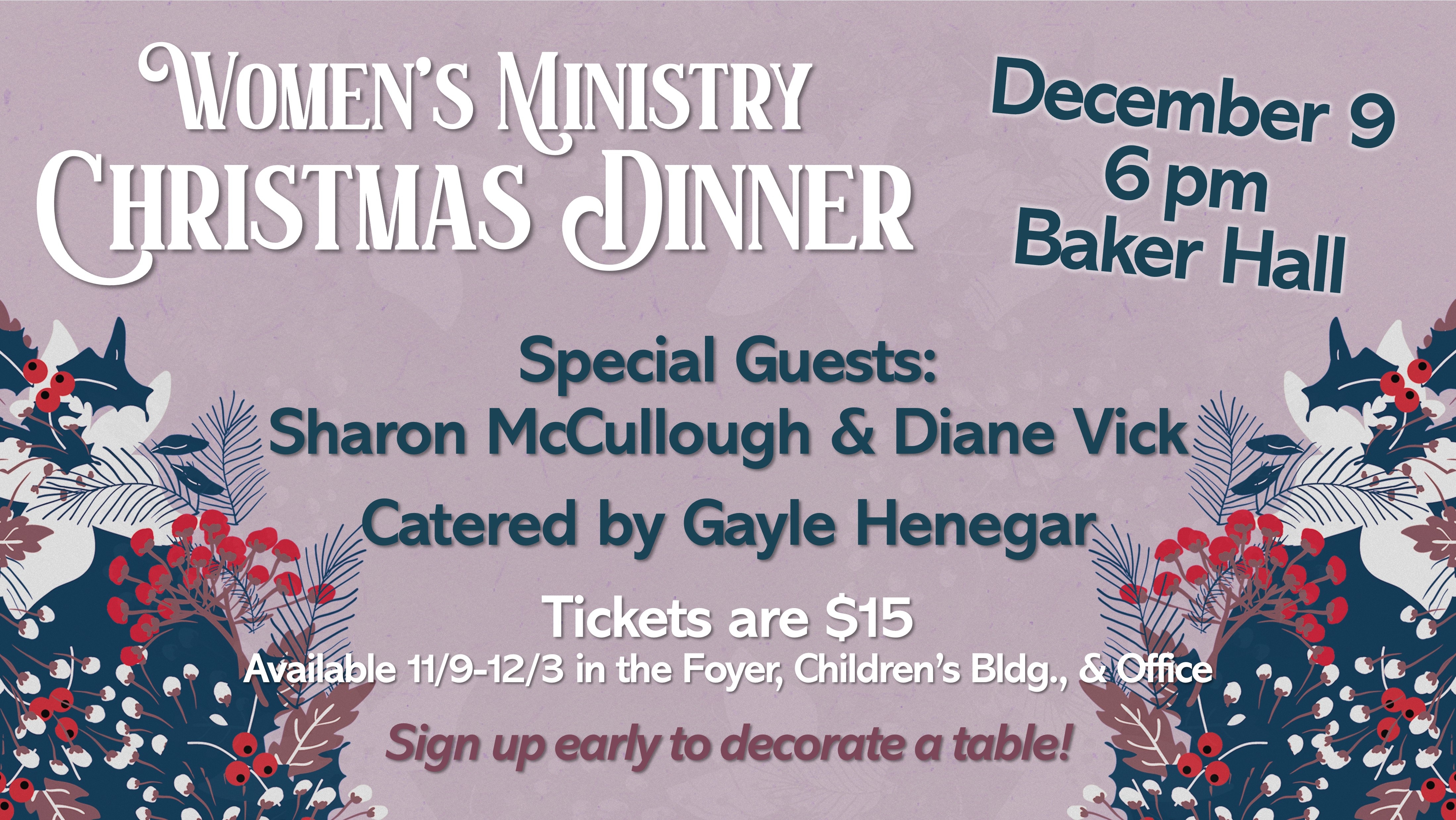 Women's Christmas Dinner