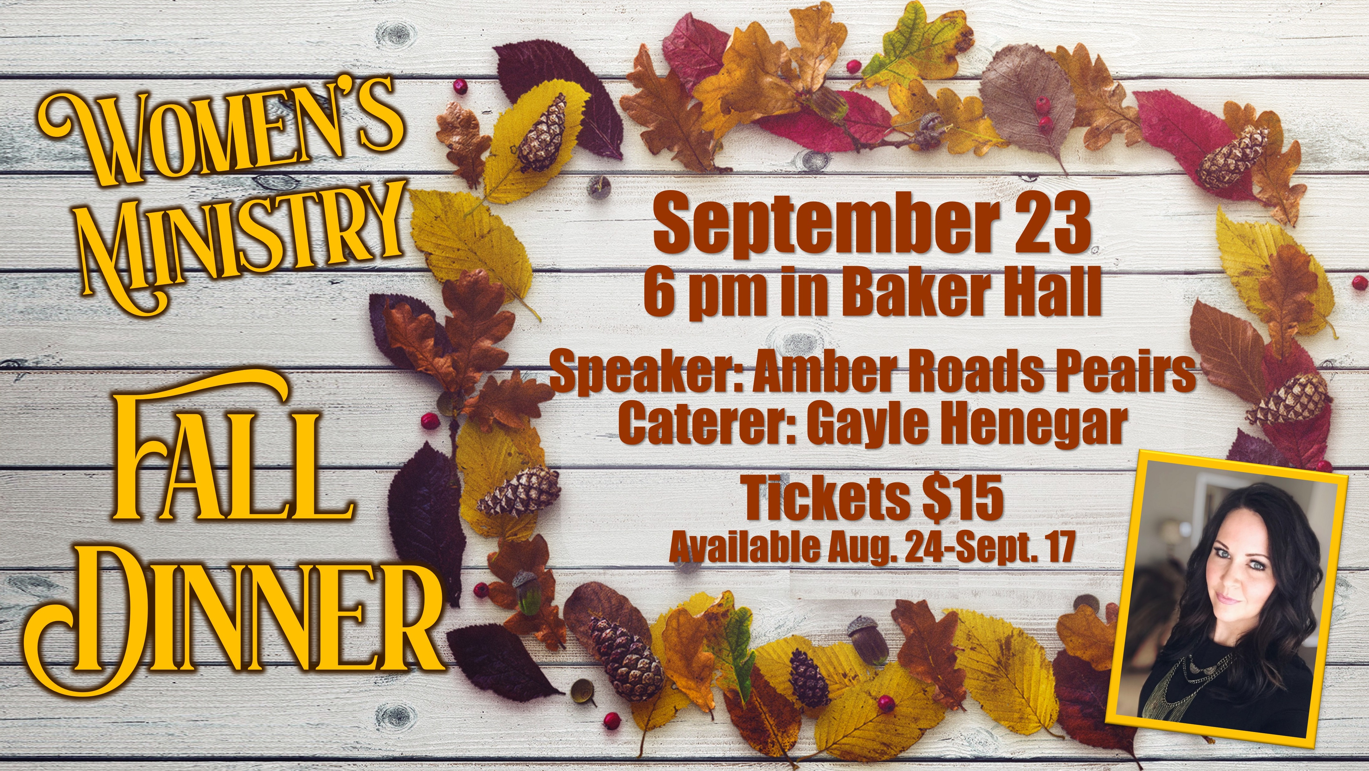 Womens Fall Dinner image