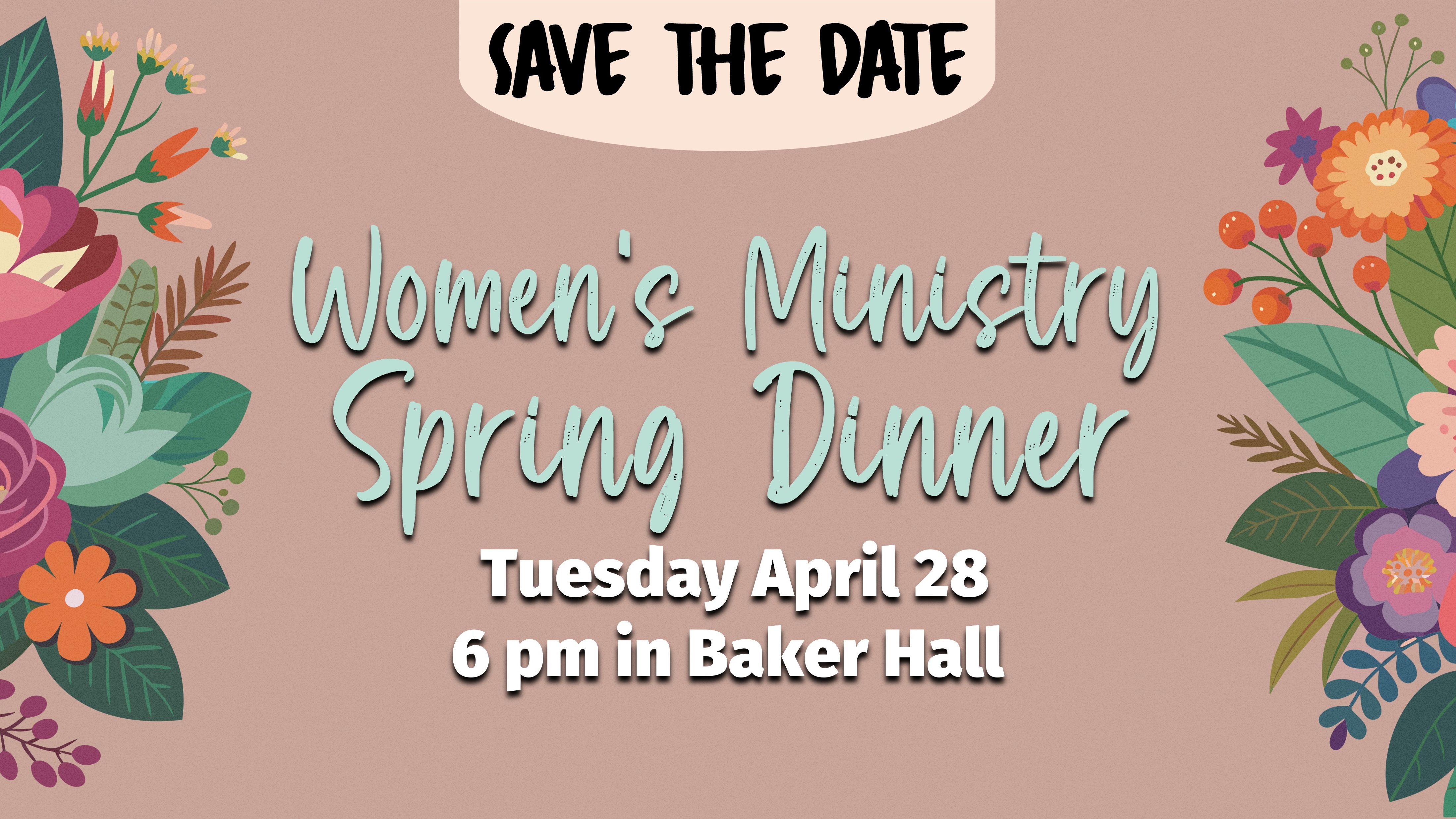 Womens Spring Dinner Save Date