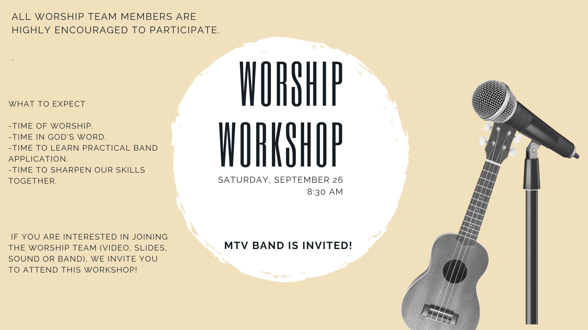 Event - Worship Workshop 2026
