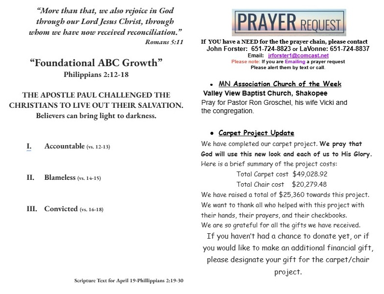 Bulletin inside 20260412