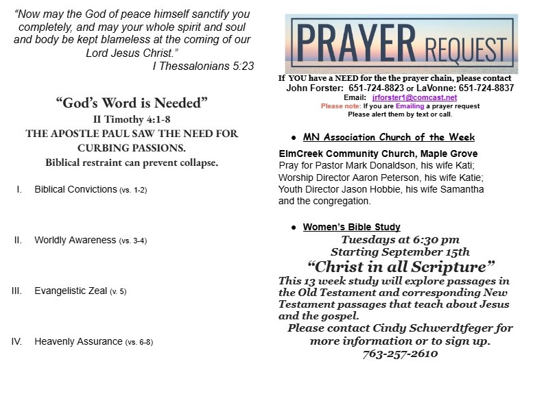Bulletin inside 20260809