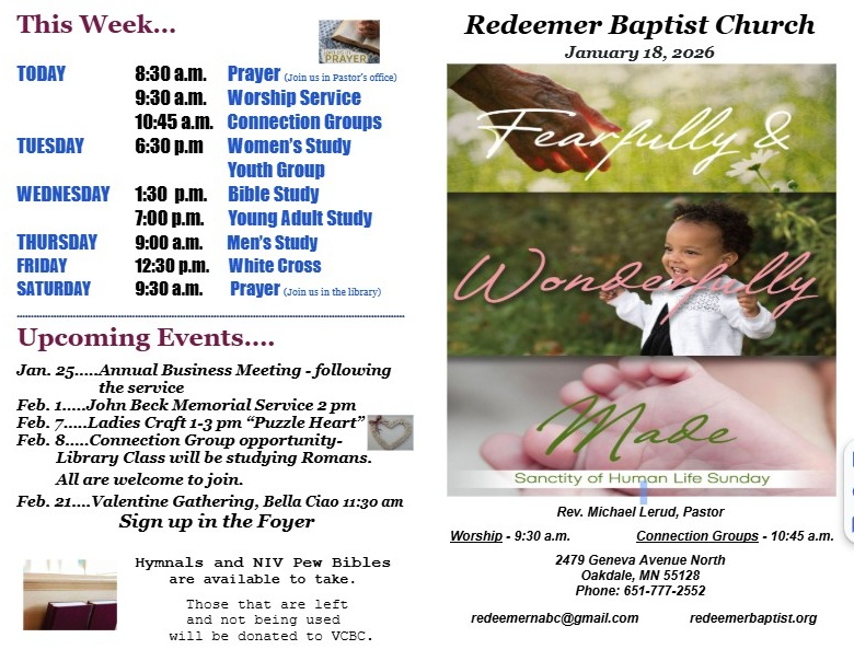 Bulletin outside 20260118