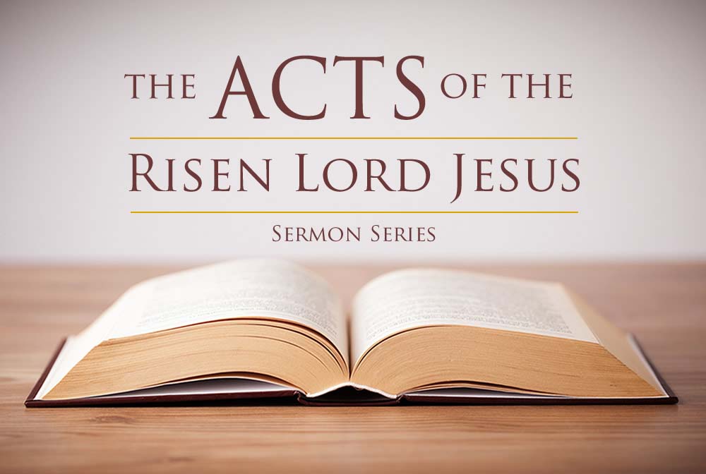 The Acts of the Risen Lord Jesus banner