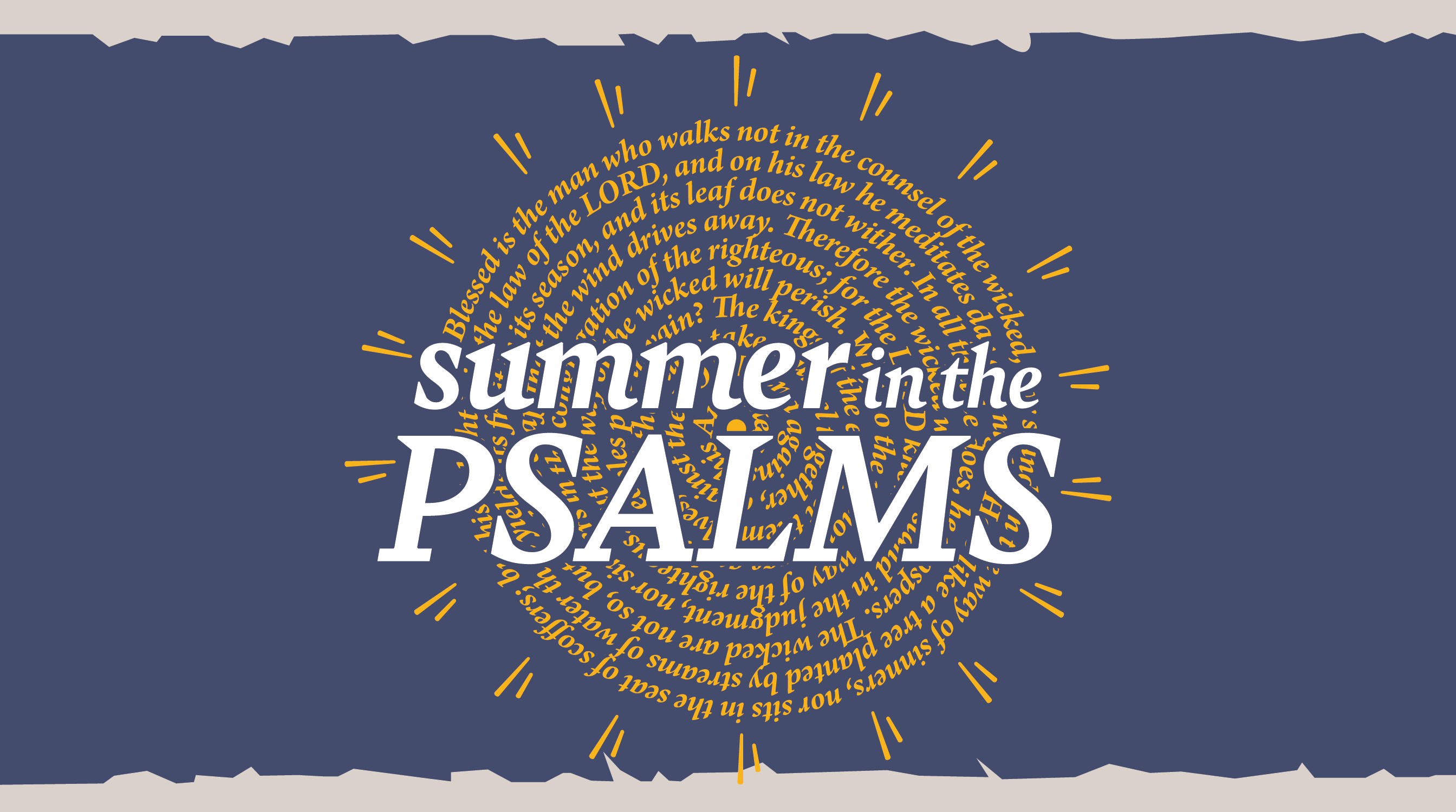 Summer in the Psalms banner