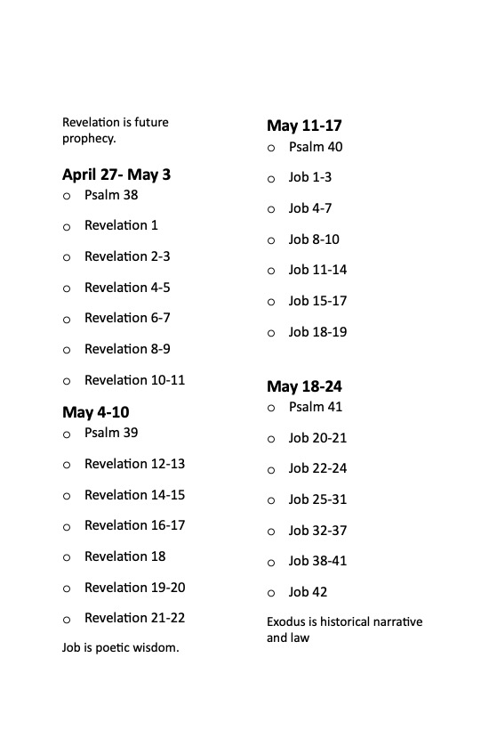 Redeemer Reading 2