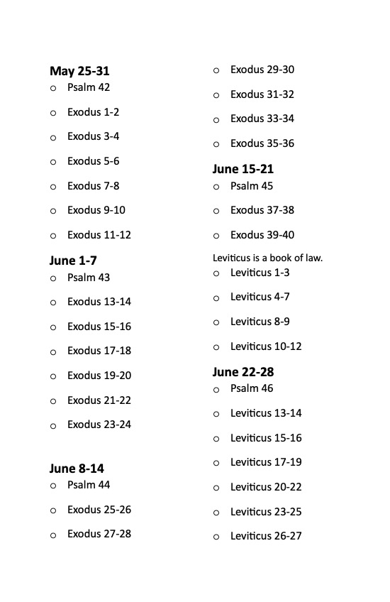 Redeemer Reading 3