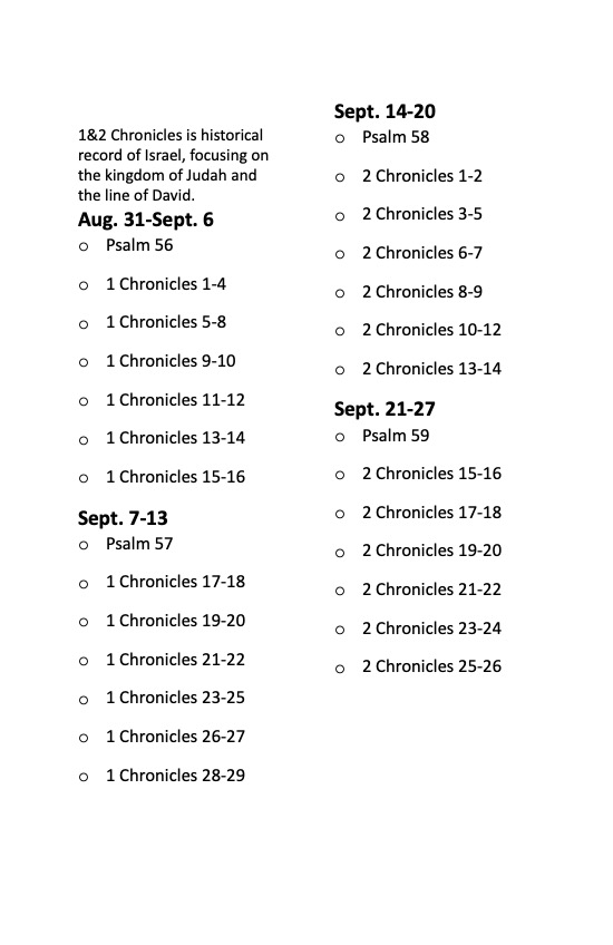 Redeemer Reading 6