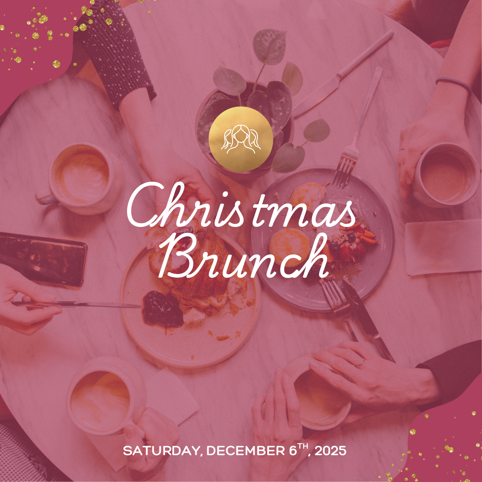 Pink Elegant Women's Business Brunch Invitation  image