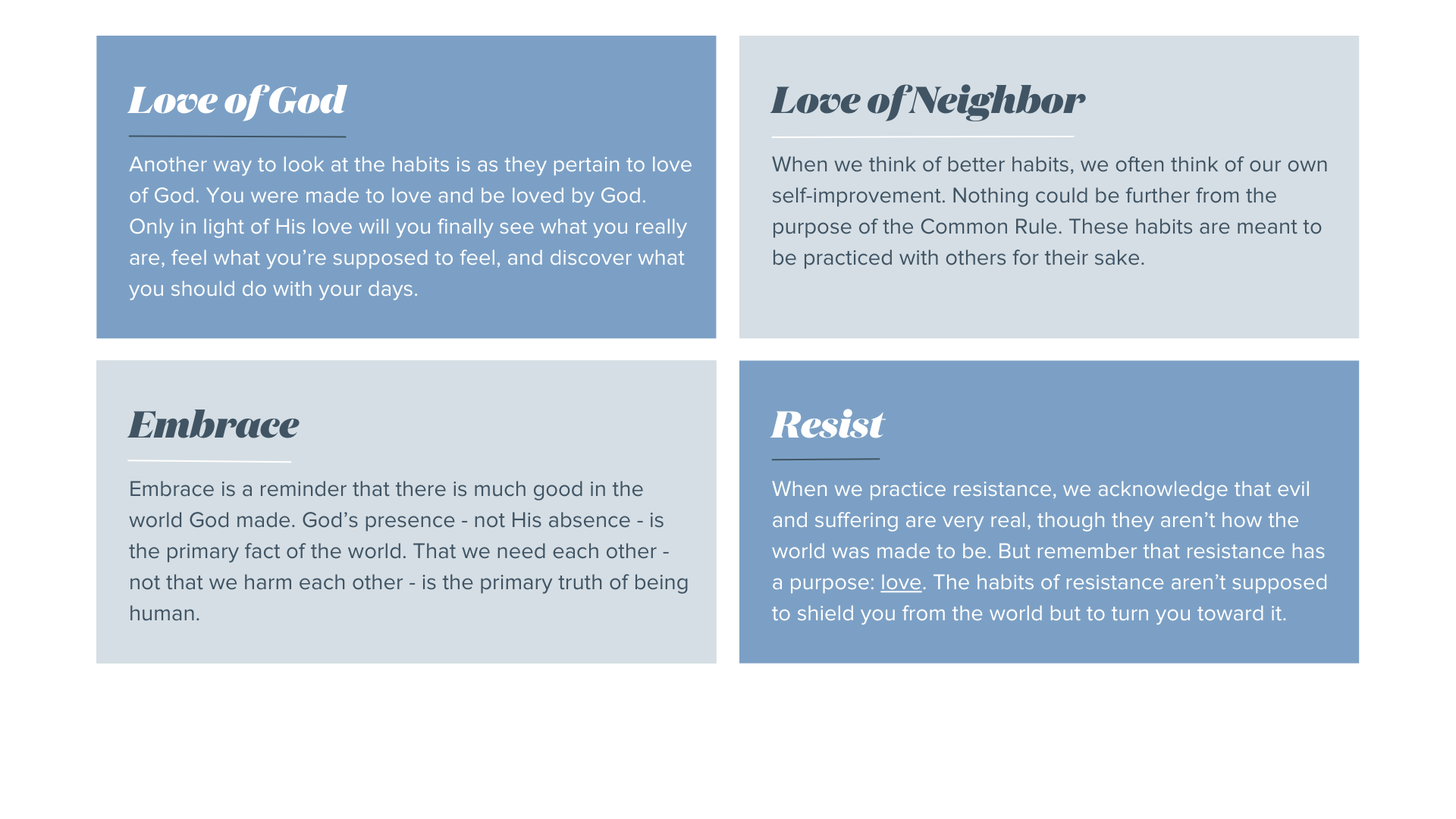 Our Common Rule daily and weekly habits (4)