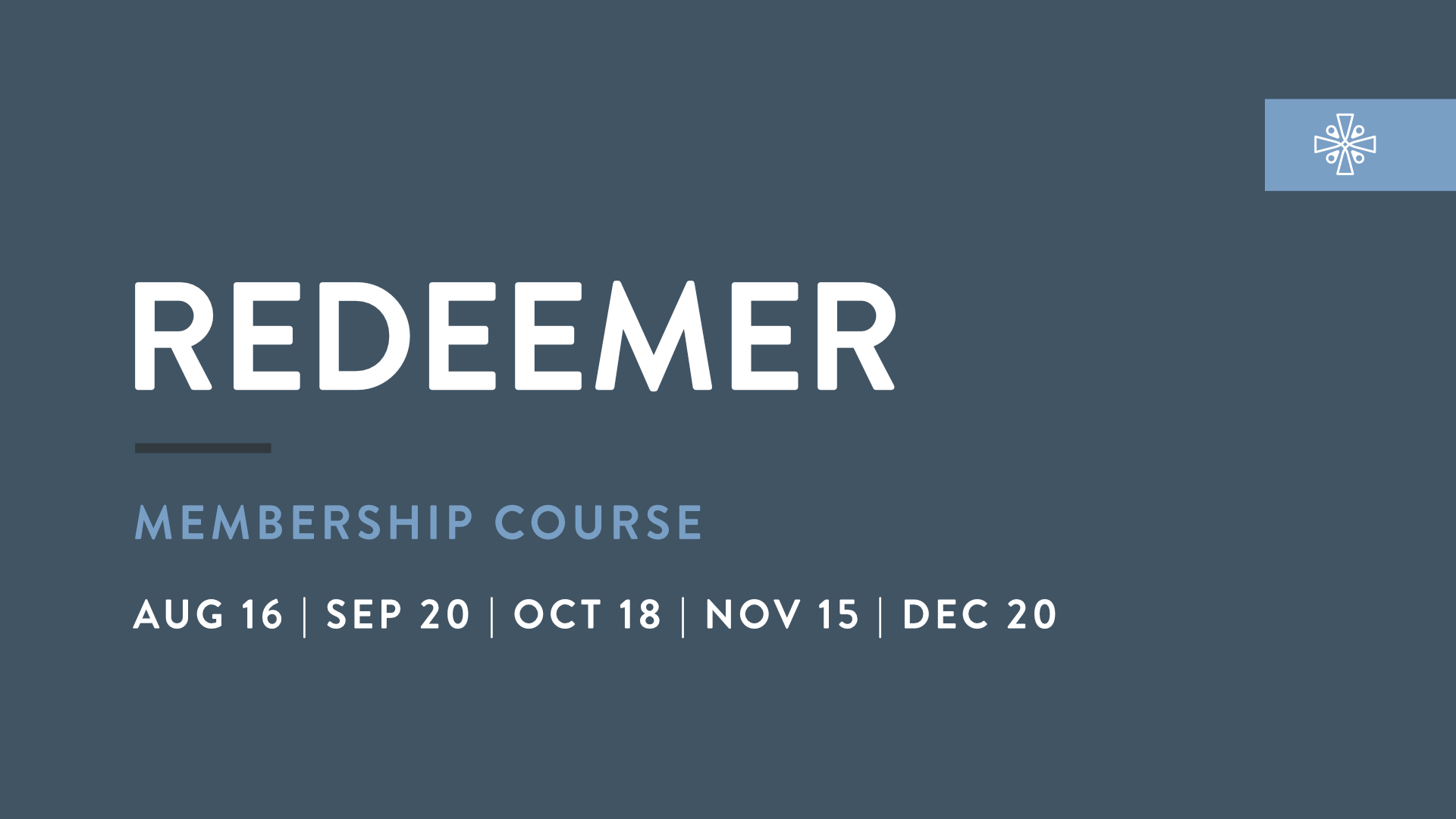 Redeemer membership fall 2026