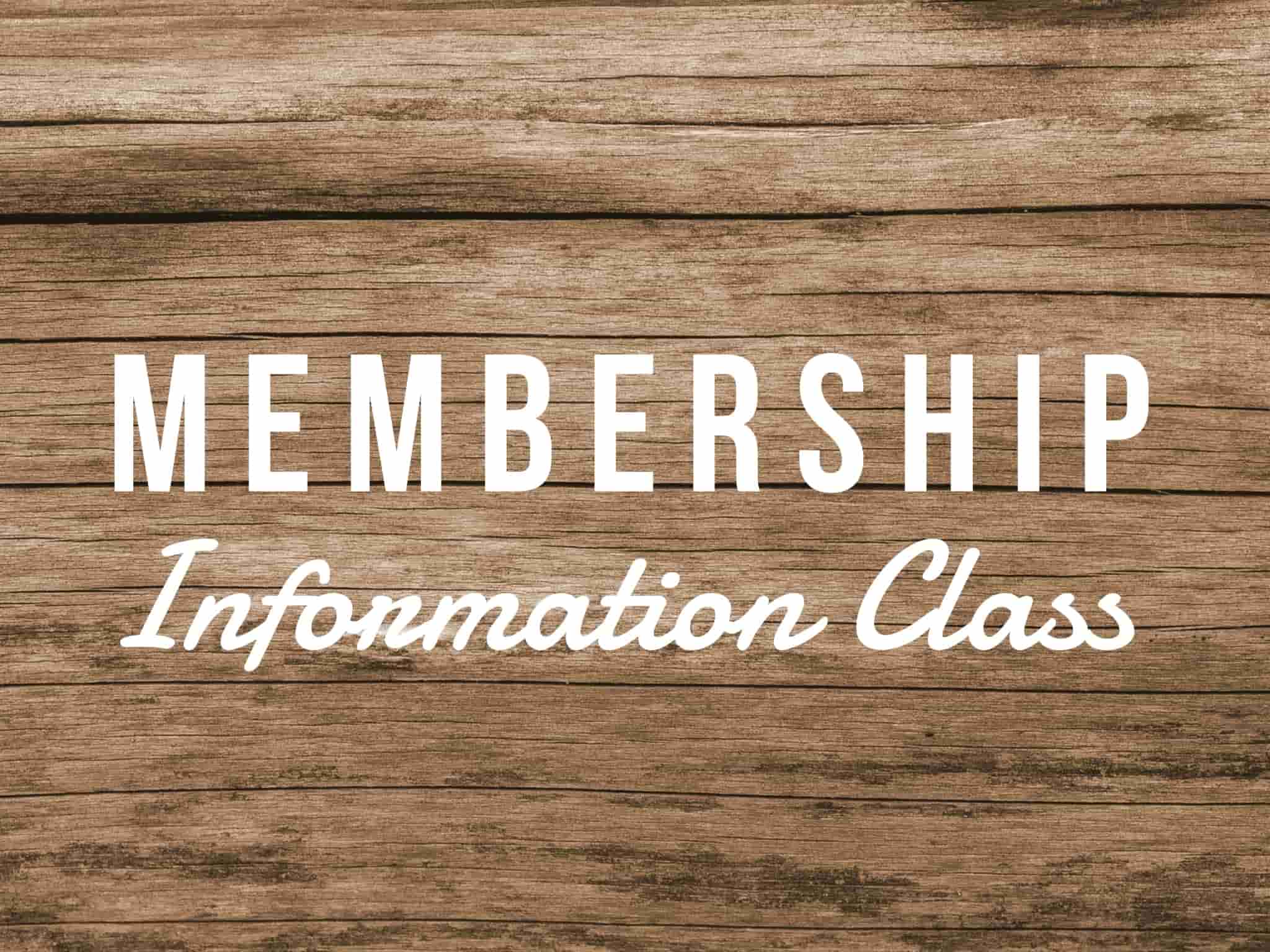 Membership Information Class banner