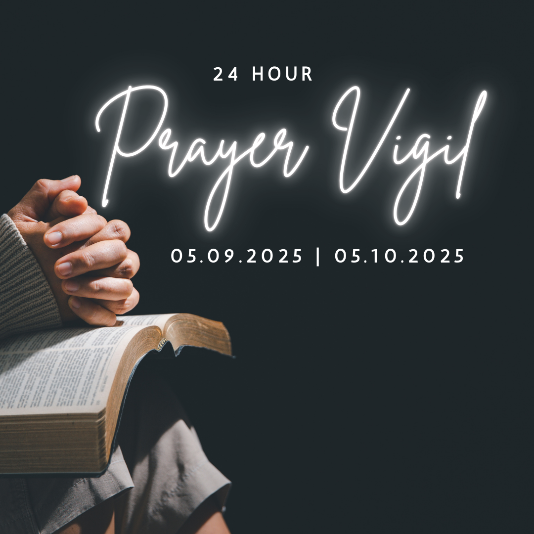 Blue and White Minimalist Church Prayer Night Events Instagram Post image