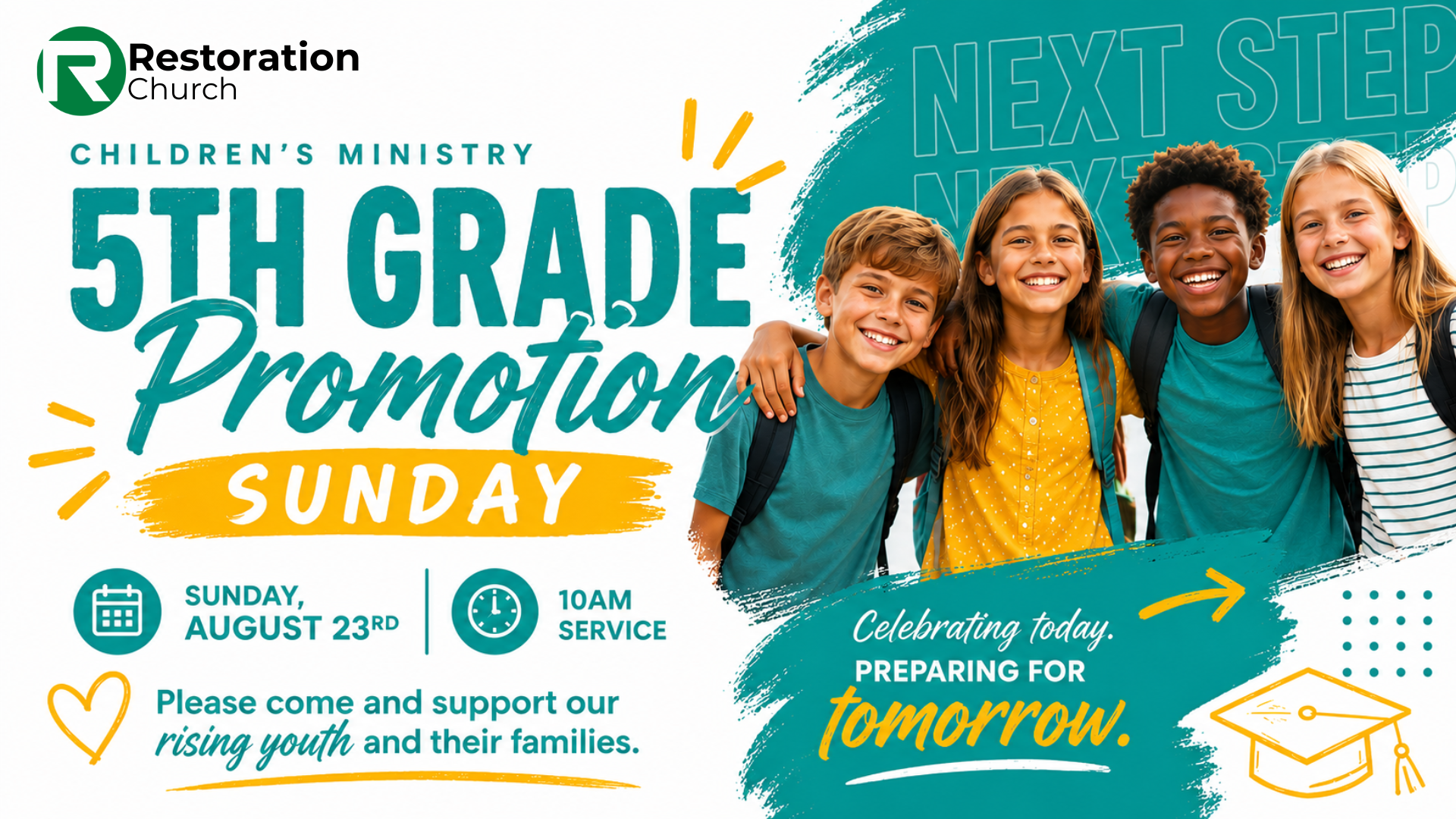 5th Grade Promotion Sunday - Announcement Slide