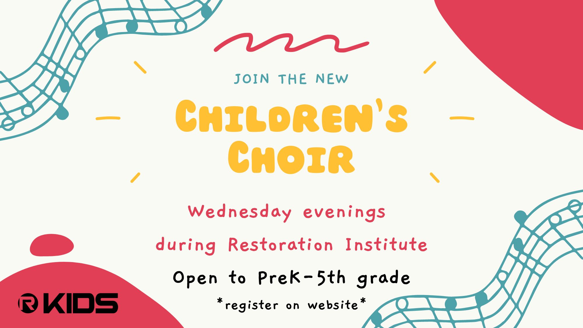 Children's Choir during RI slide image
