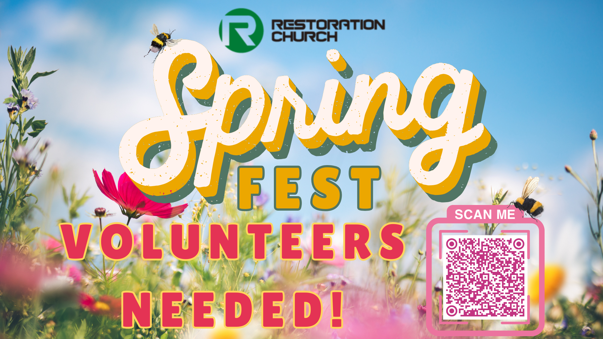 Spring Fest 2025 - QR Code for Volunteer sign-up