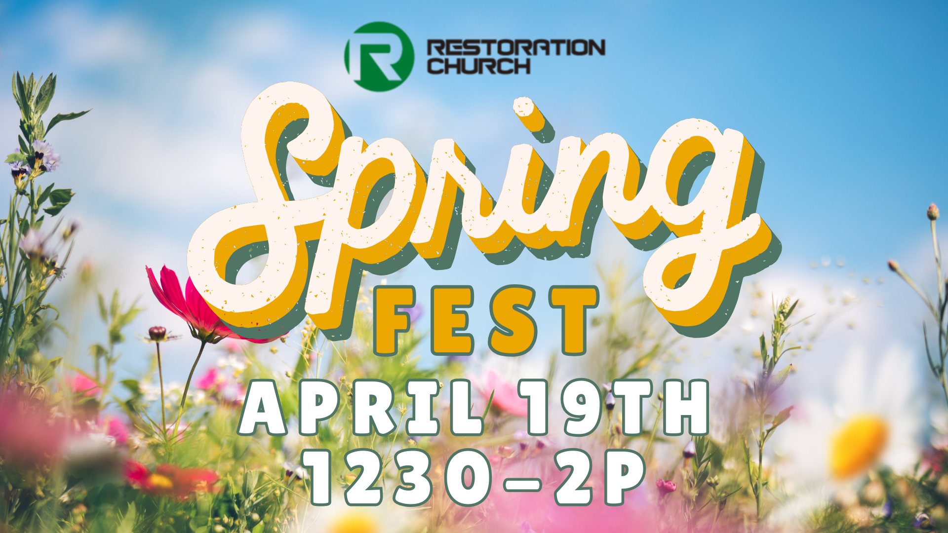 Springfest - date and time slide image