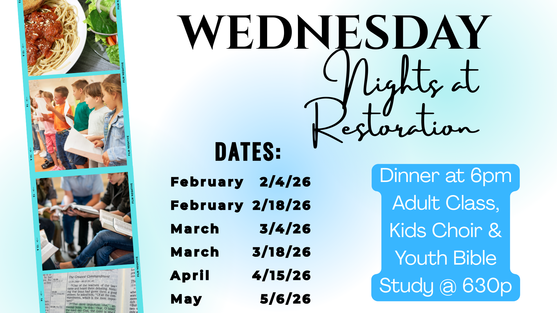 Wednesday Nights - Date and Time Slide - Spring 2026 image