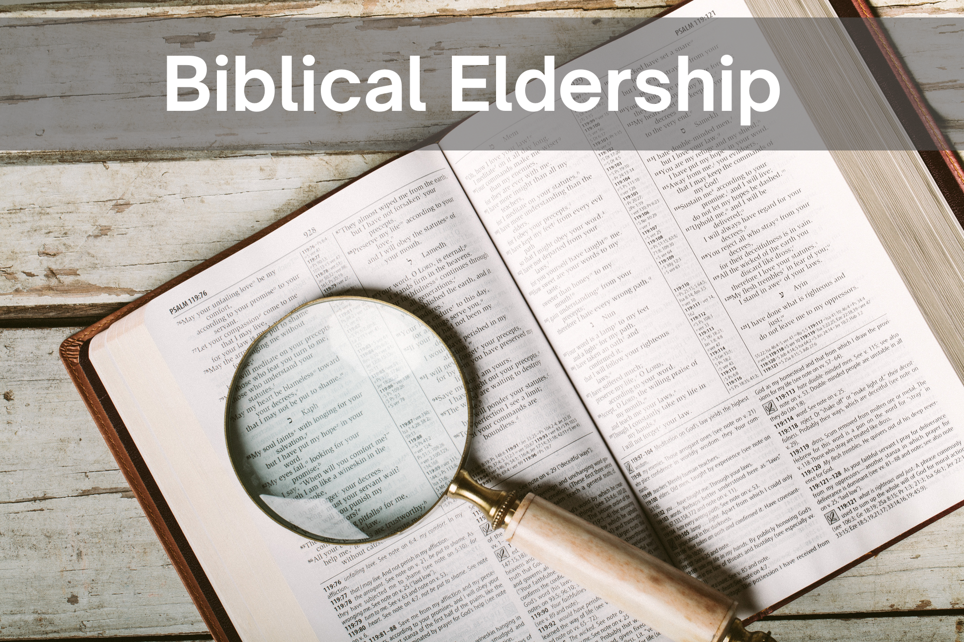 Biblical Eldership