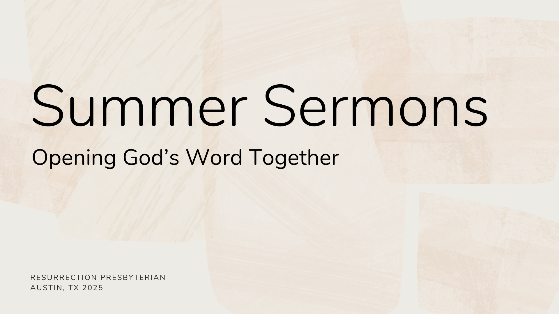 Summer Sermons image