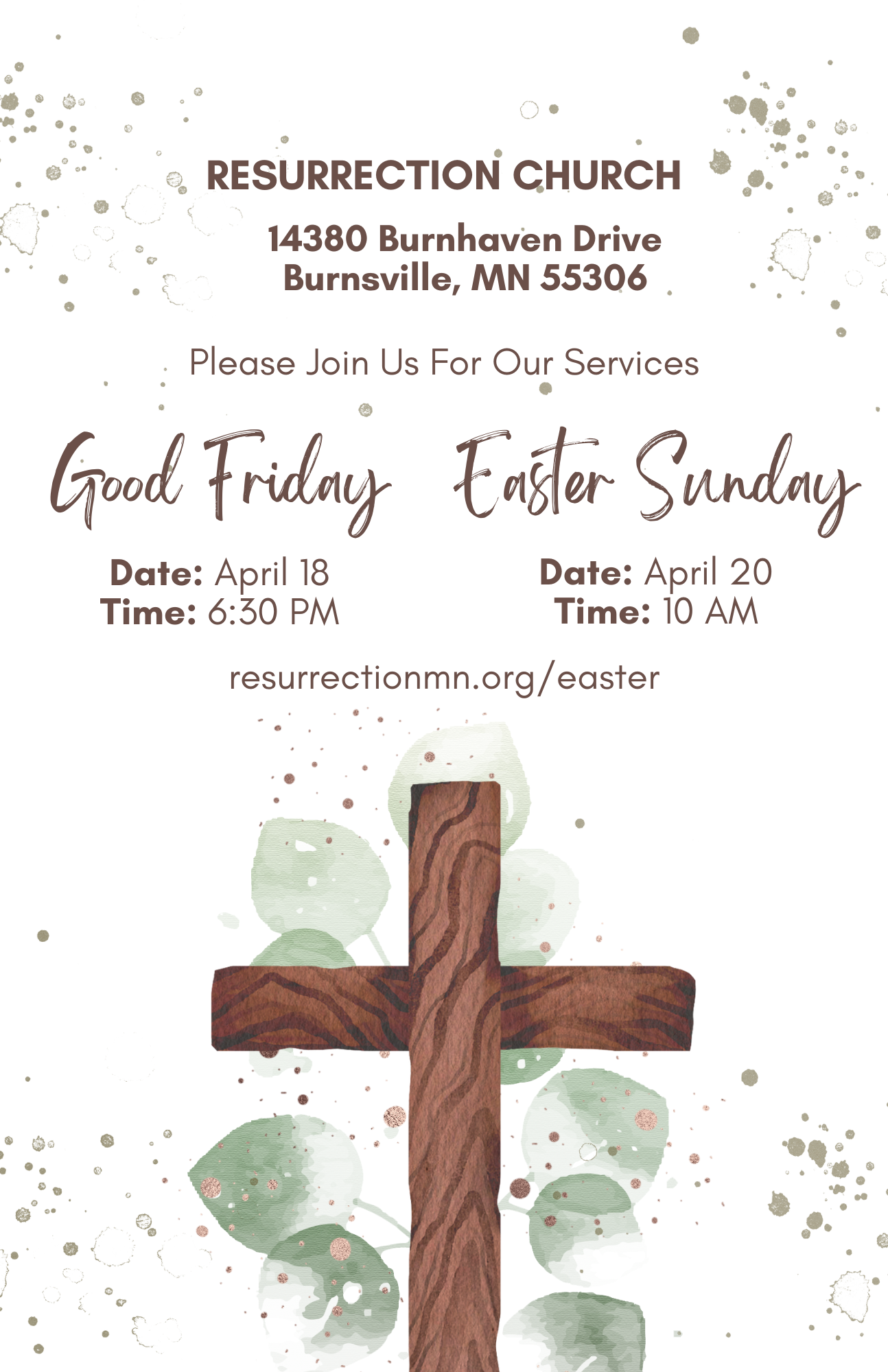 Easter & Good Friday 2025 (Half Page)