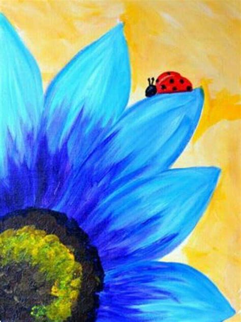 half sunflower light blue