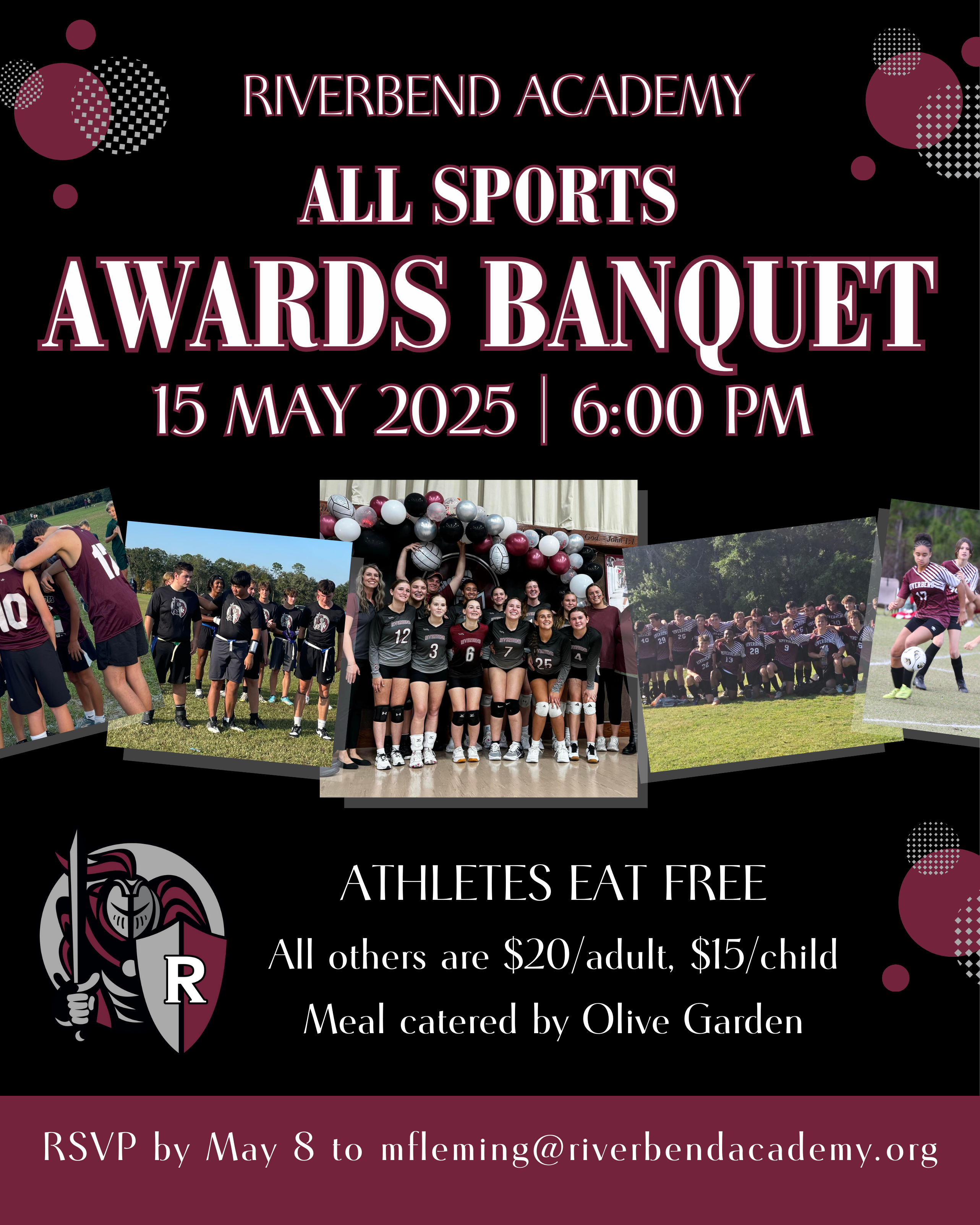 RIVERBEND ACADEMY All Sports Awards Banquet 2025 (Instagram Post)