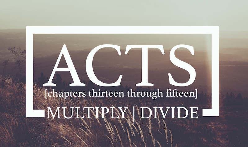 ACTS: Multiply|Divide banner