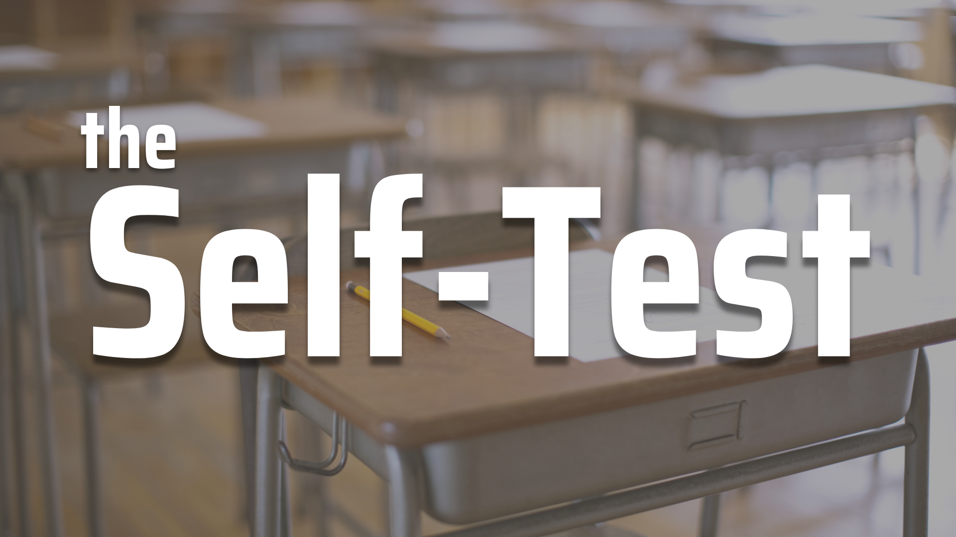 the Self-Test banner