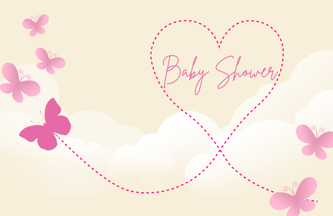 Refine Open House Baby Shower Easaw PPT (1080 x 700 px)