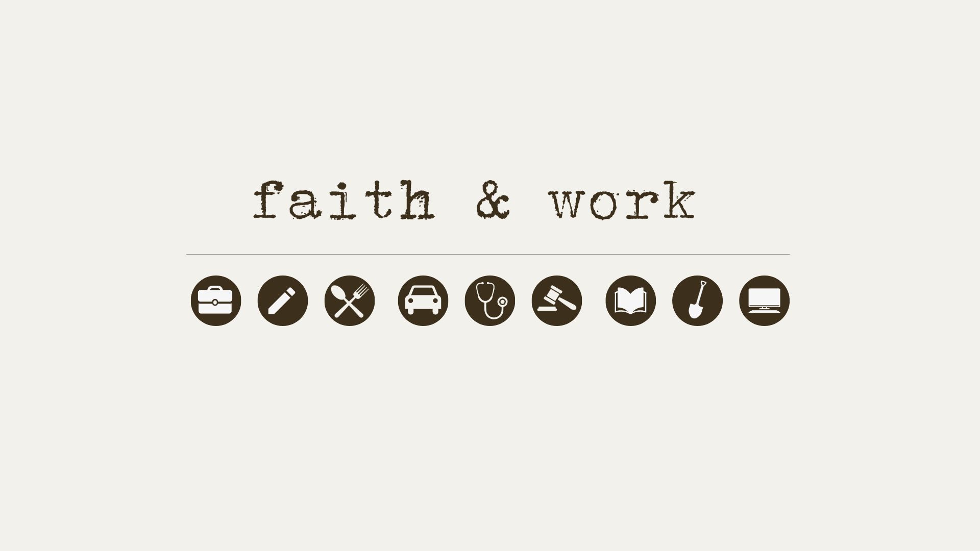 Faith And Work image