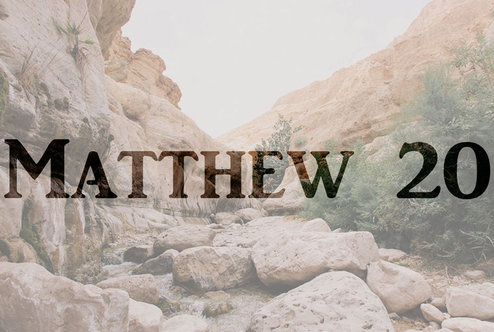 Matthew 20 banner