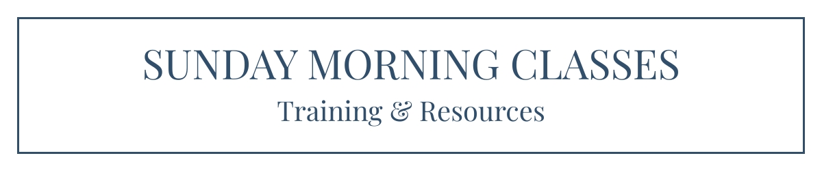 Sunday AM Class Header