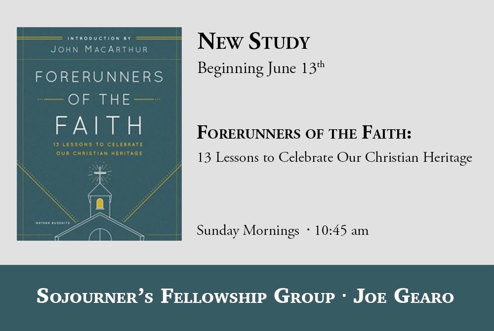 Forerunners of the Faith 13 Week Study  banner