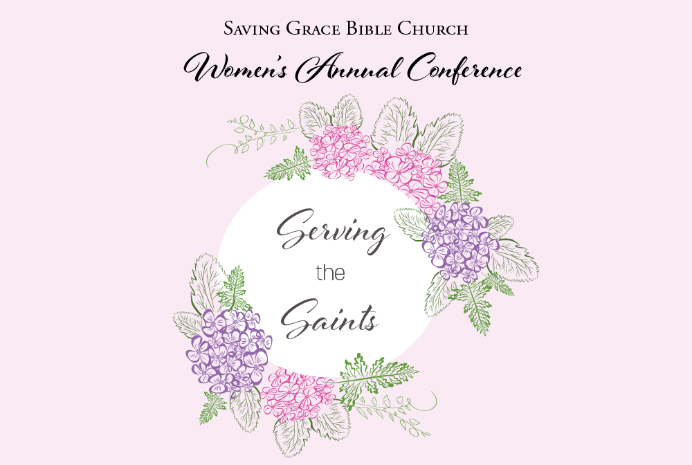 2022 Women's Annual Conference: Serving the Saints banner