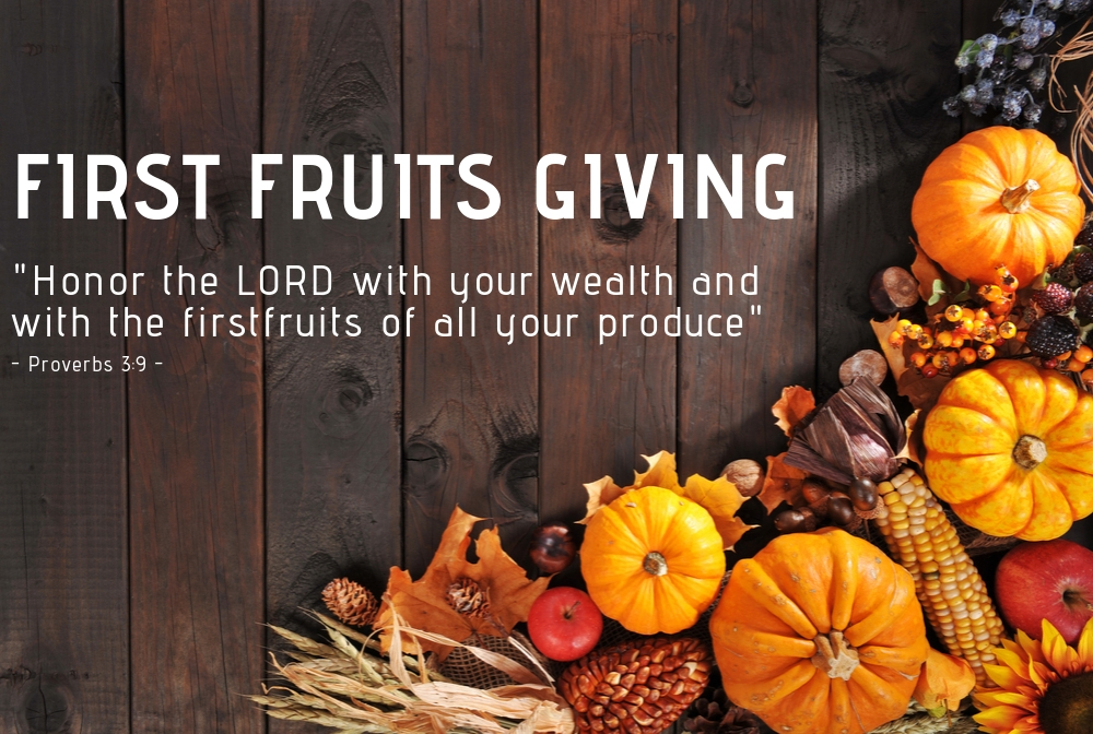 First Fruits Giving - Fall 2019 Stewardship Series banner