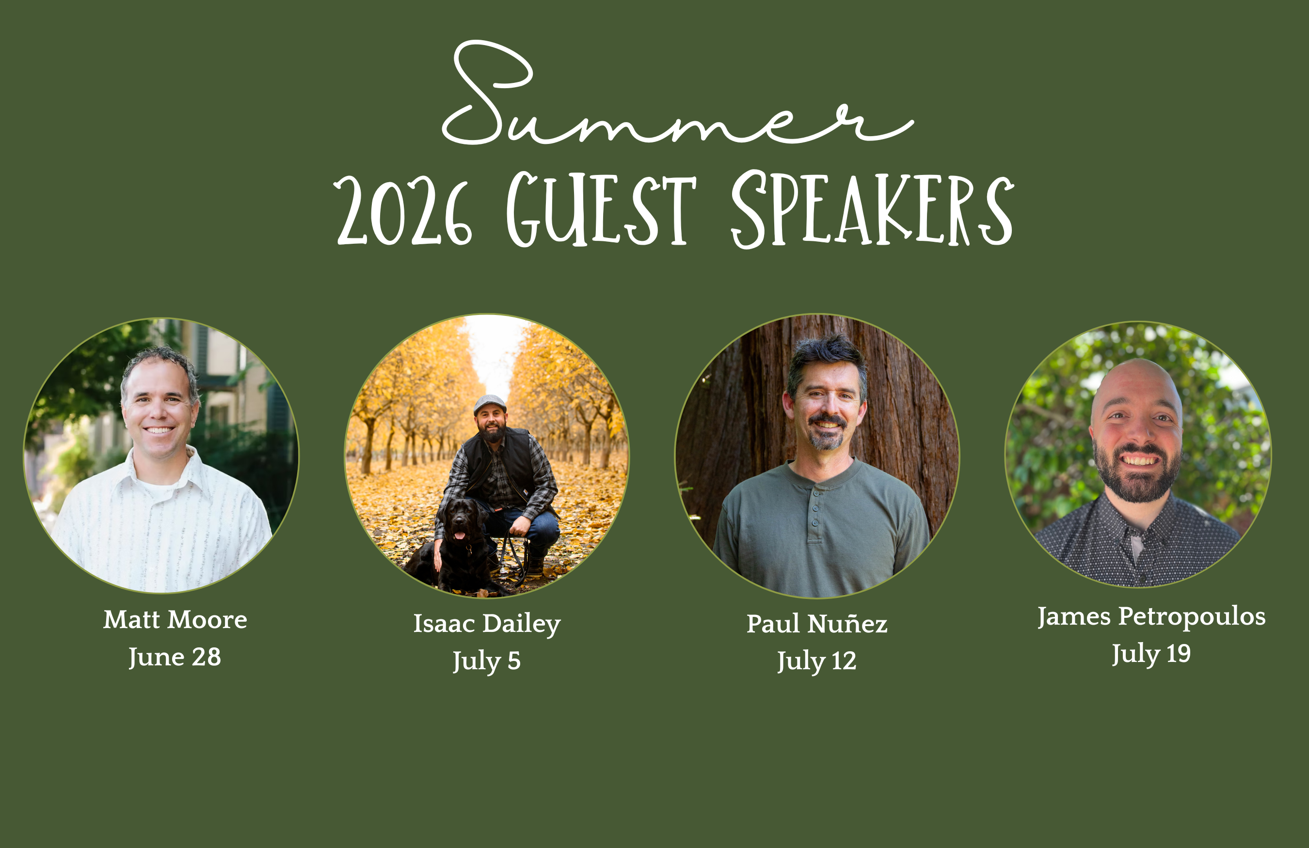 2026 Summer Guest Speakers Series Feature