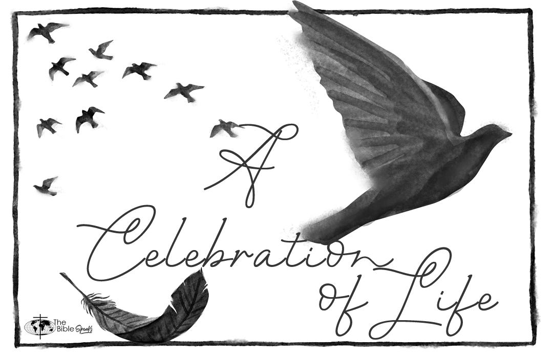 A Celebration of Life banner