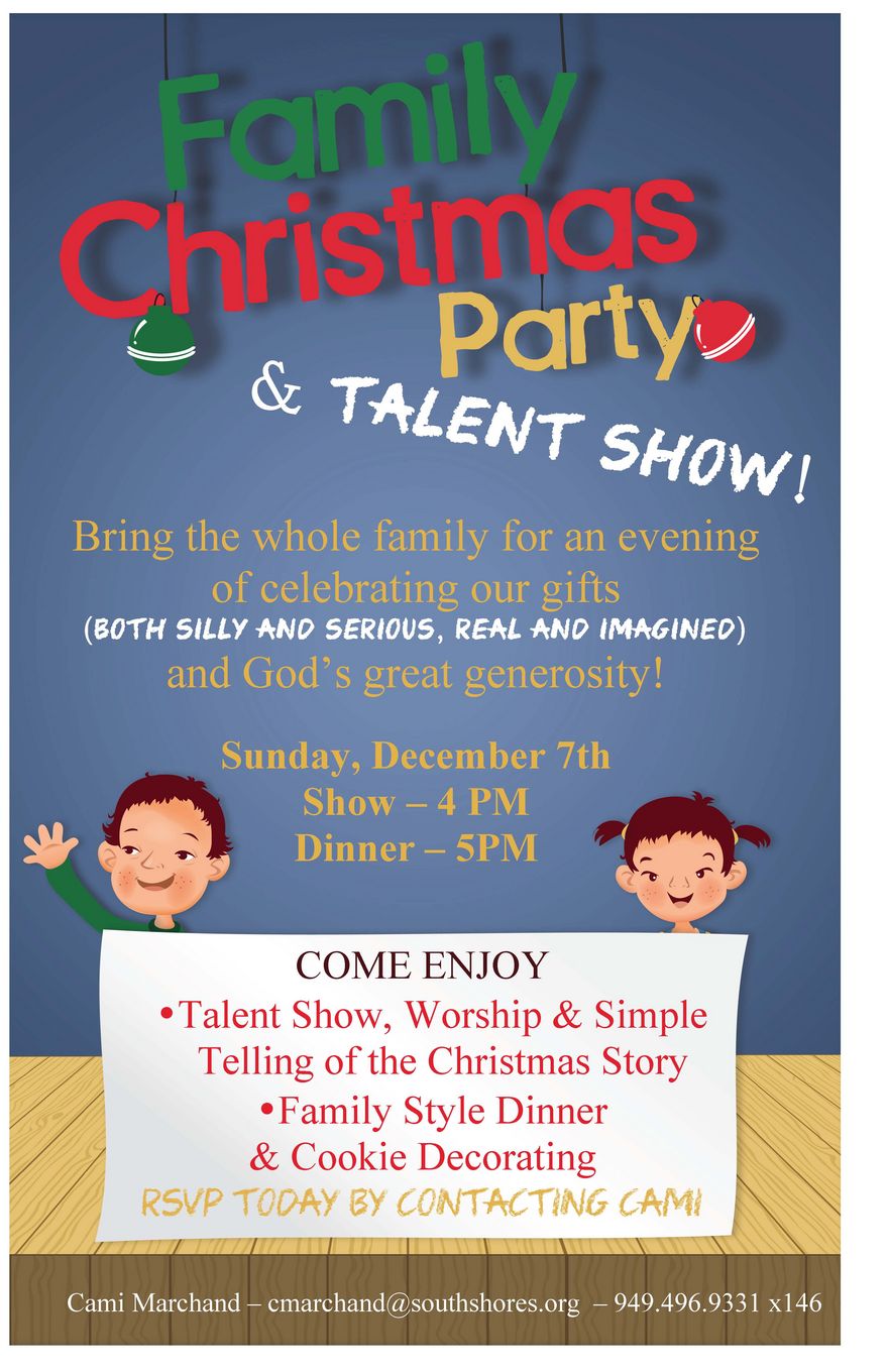 2014 Family Christmas Party Poster