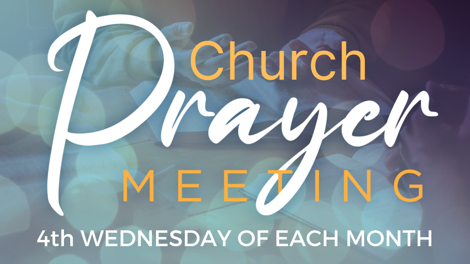 Prayer Meeting Poster