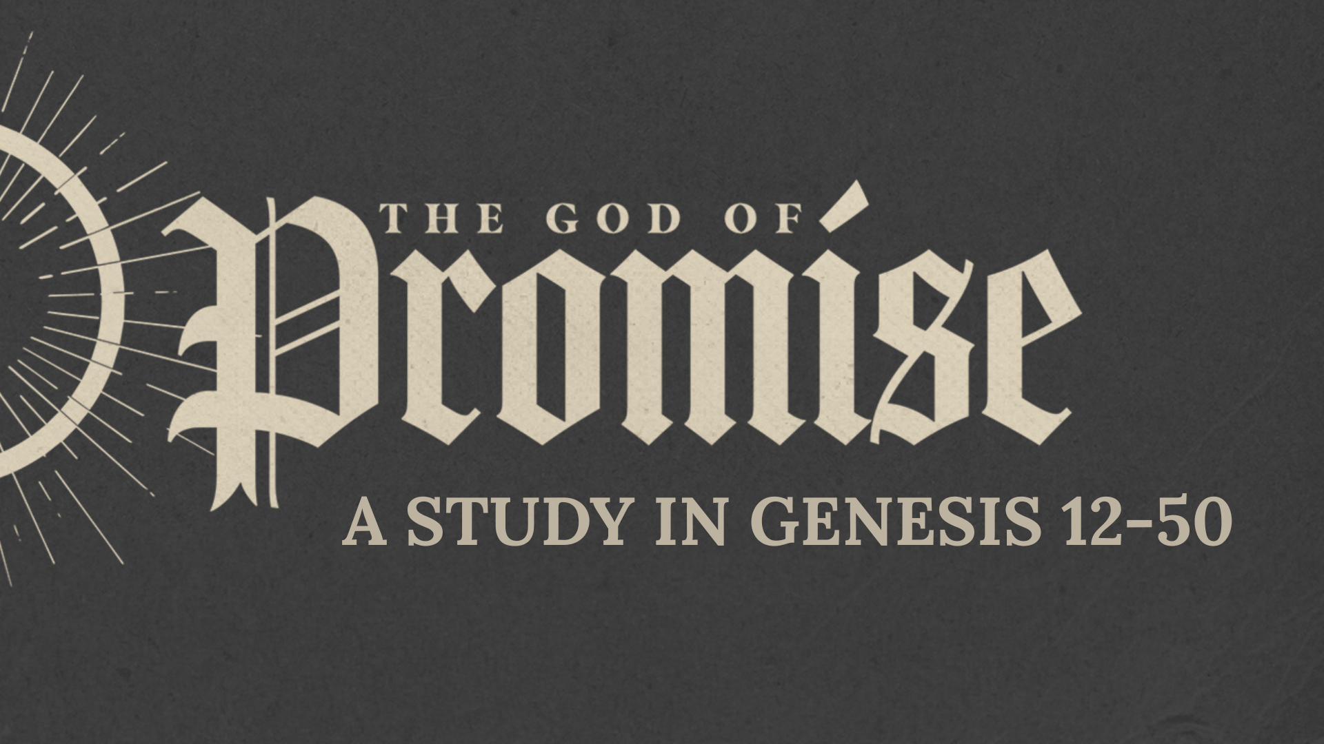The God of Promise banner