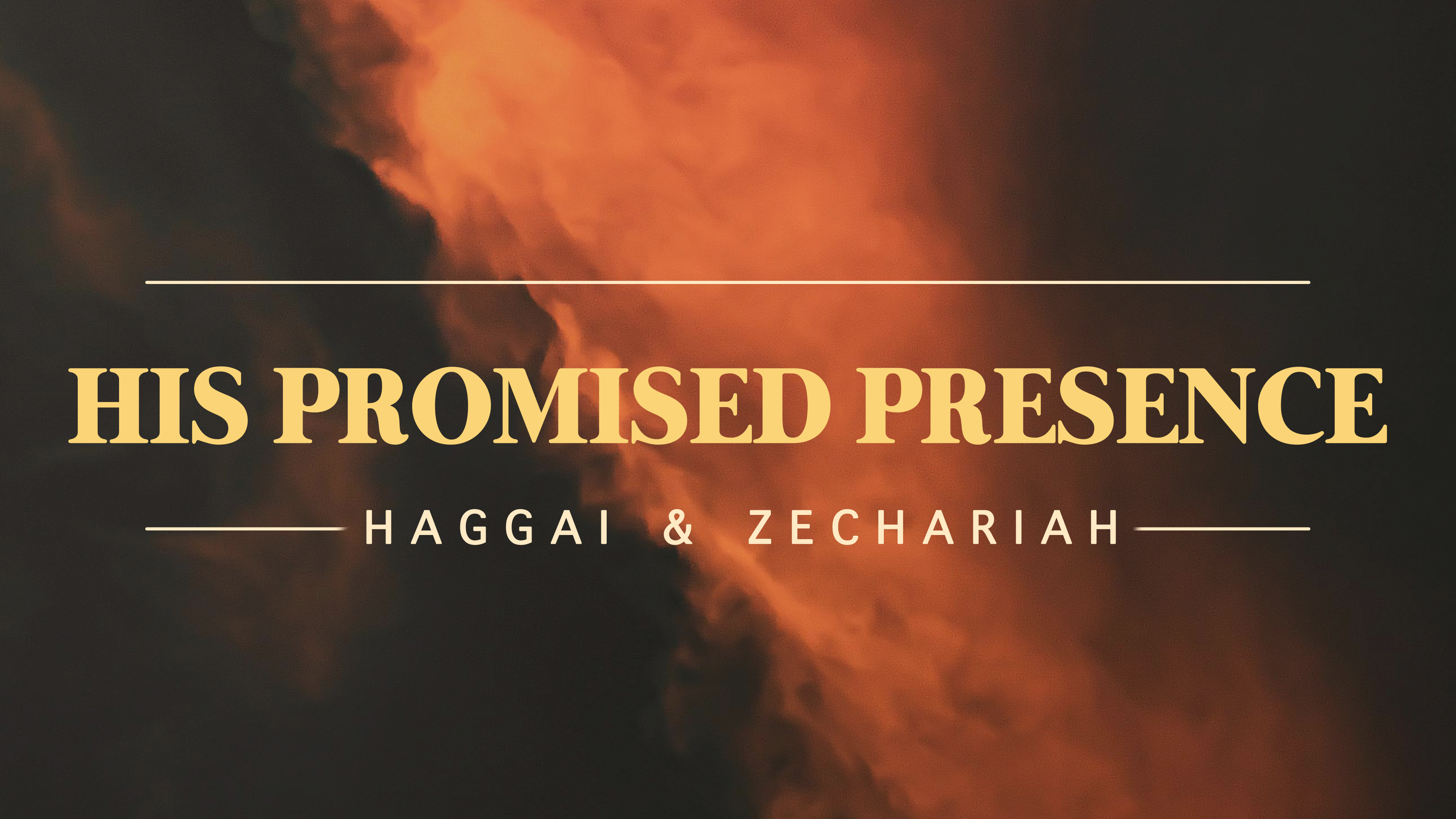 His Promised Presence: Haggai & Zechariah series image