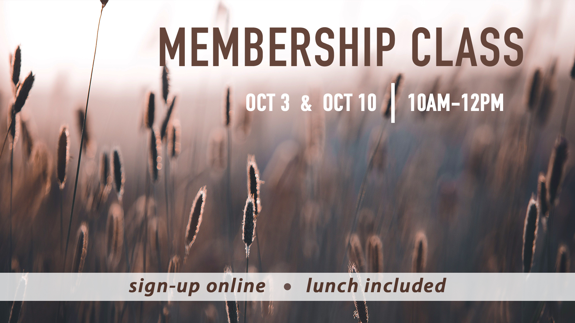membership class oct 2026