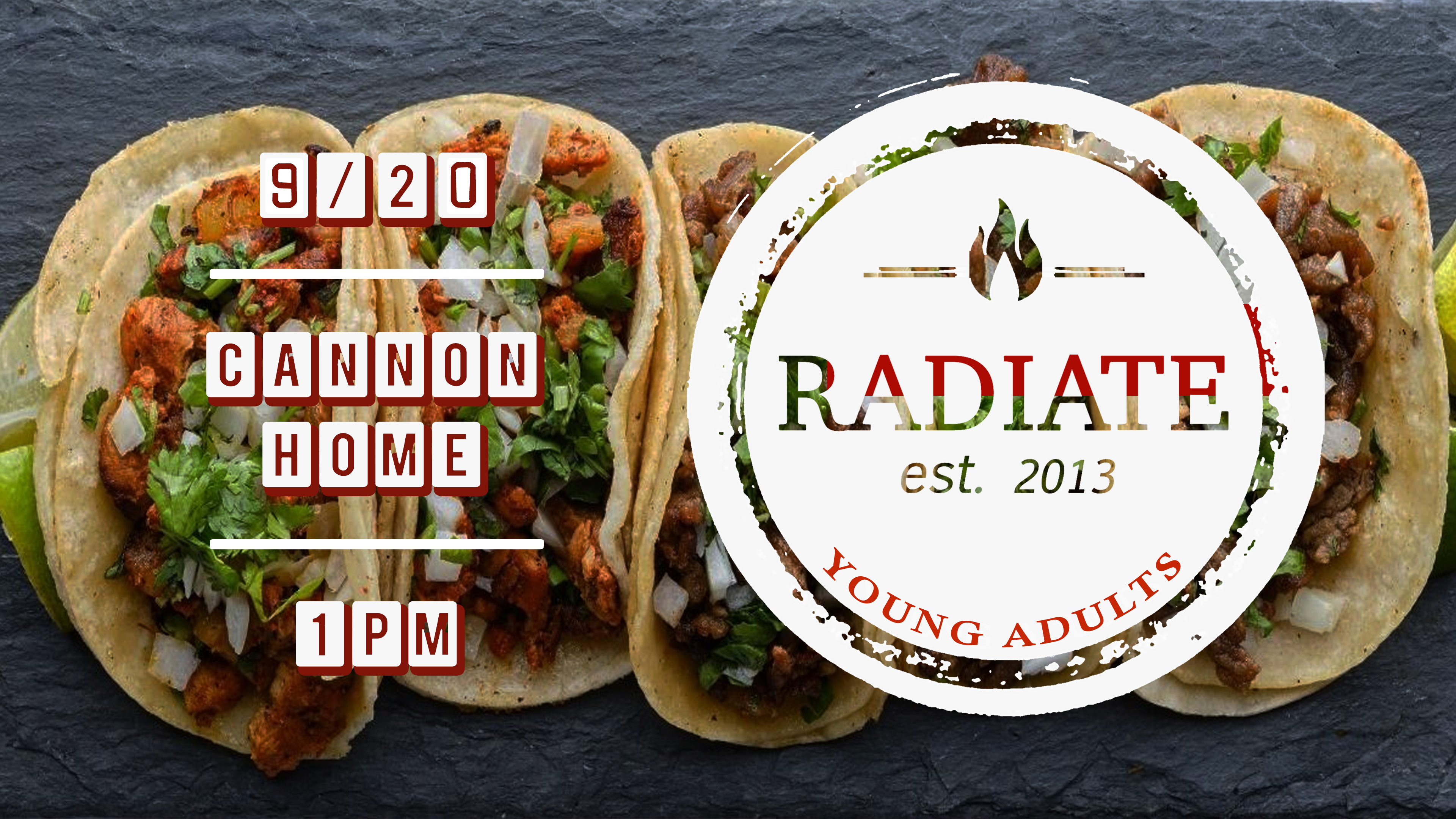 radiate taco lunch sept 20 2026