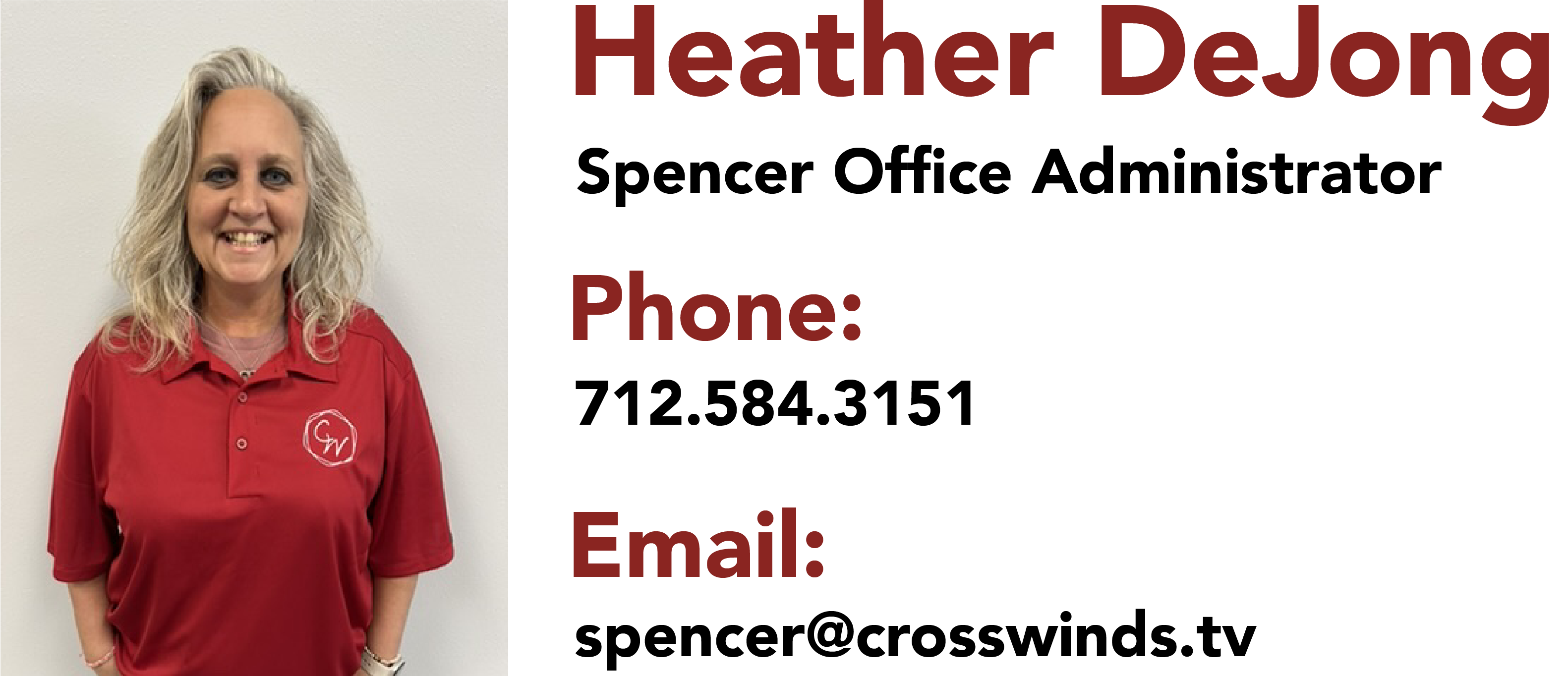 Heather DeJong Contact Info