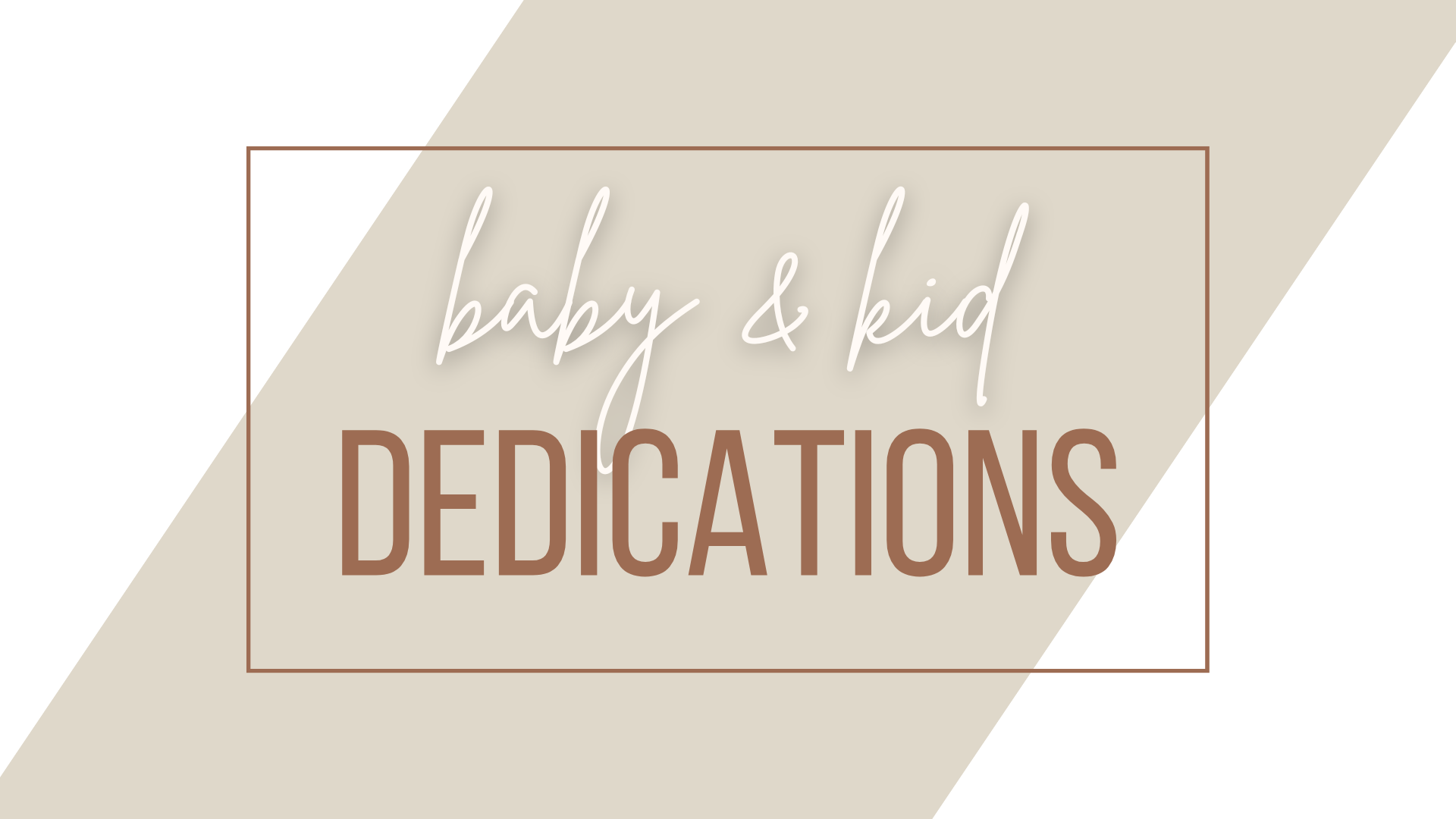 Baby & Kid Dedications 2023 image