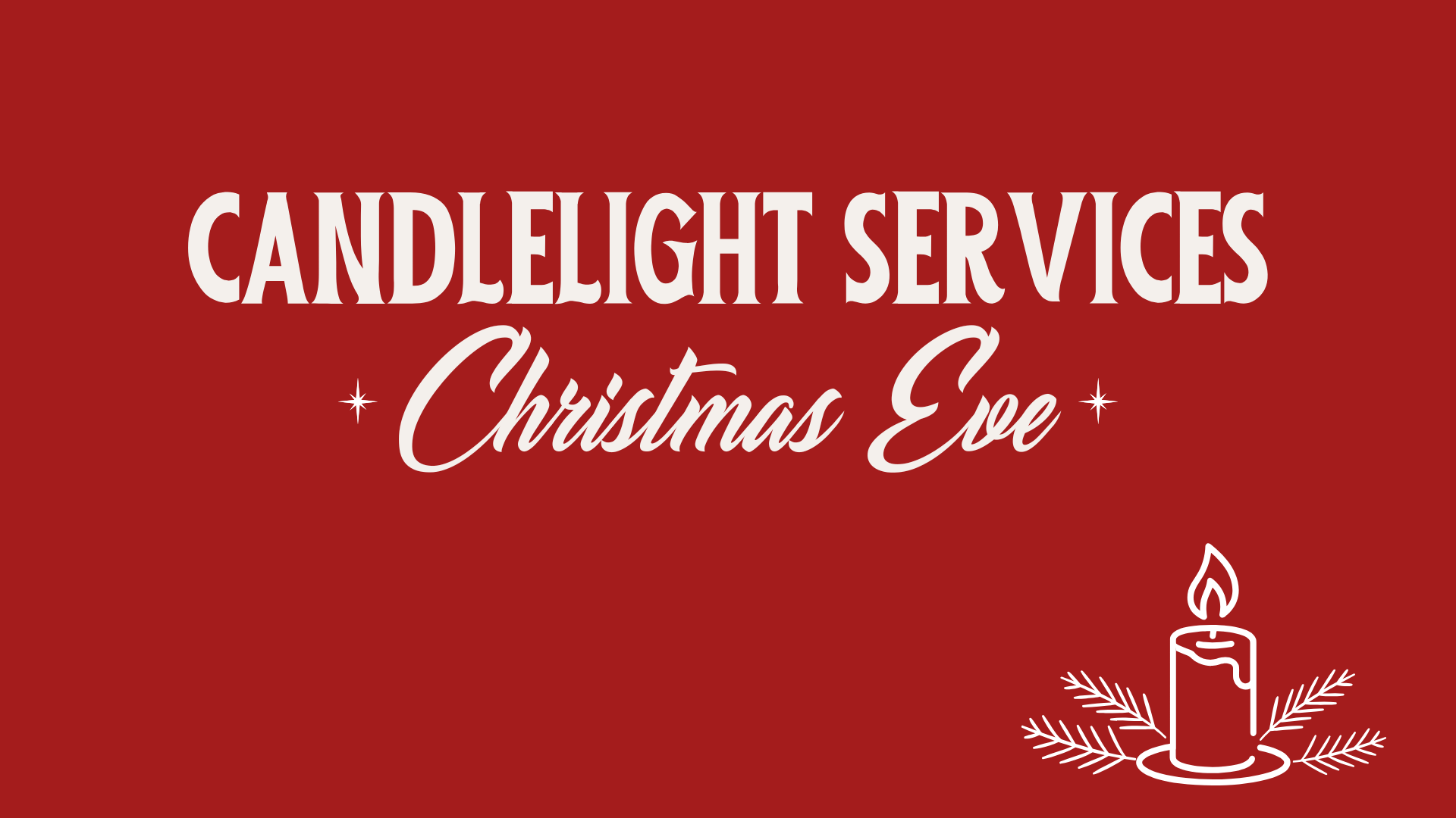 Candlelight service 2025