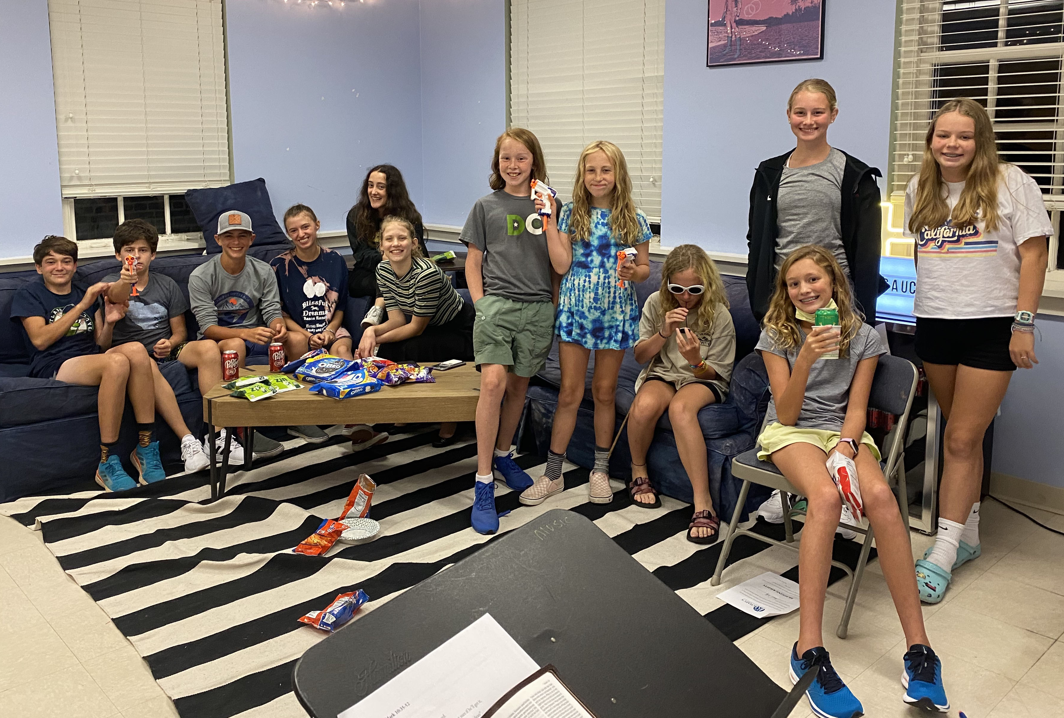 group in youth room cropped image